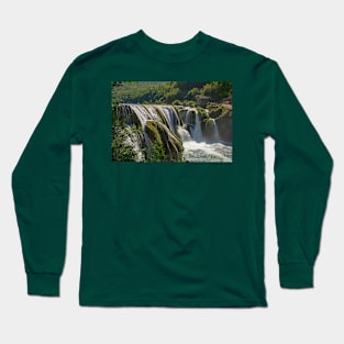 Strbacki Buk Waterfall in Bosnia Long Sleeve T-Shirt